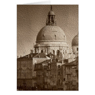 Effet Papier Sepia Venise Grand Canal