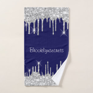 Effet Parties scintillant des gouttes Blue Navy No