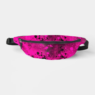 Effet Retro Paint Splatter rose et noir