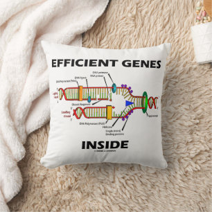 Efficient Genes Inside DNA Replication Humour Throw Pillow