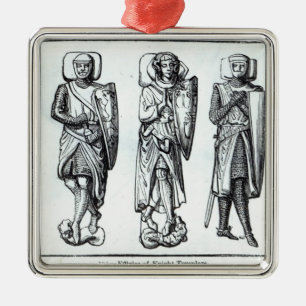 Effigies of Knights Templars Metal Ornament