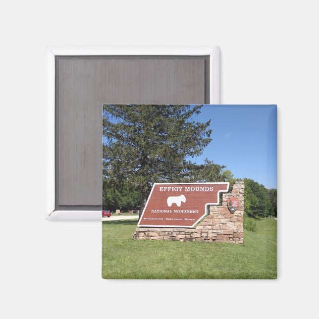 Effigy Mounds National Monument Entrance Sign Magnet (Front/Back)
