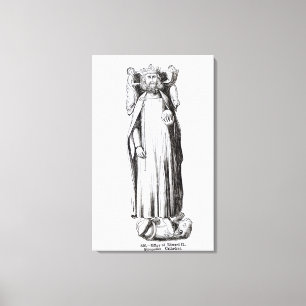 Effigy of Edward II  from Gloucester Cathedral Canvas Print