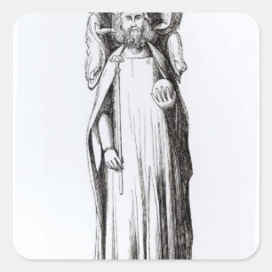 Effigy of Edward II  from Gloucester Cathedral Square Sticker