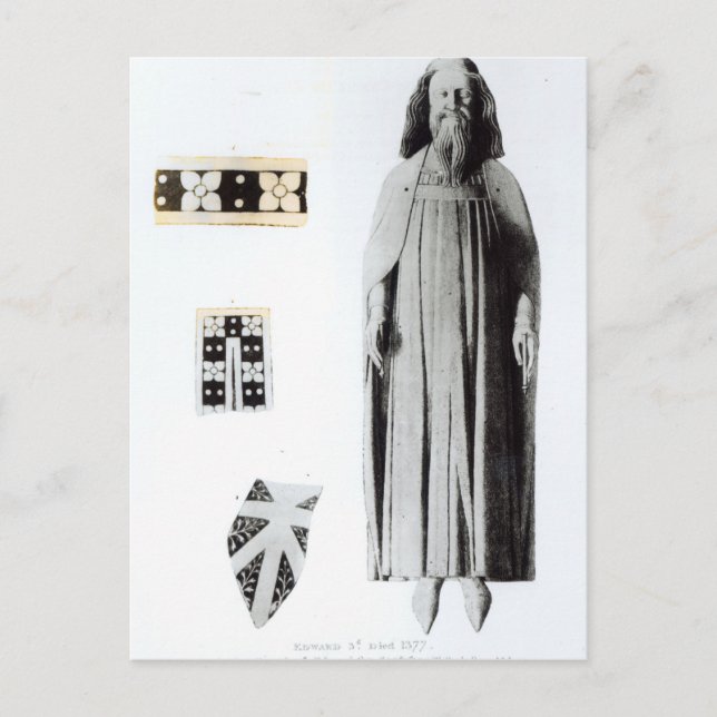 Effigy of Edward III  in the Chapel of Edward Postcard (Front)