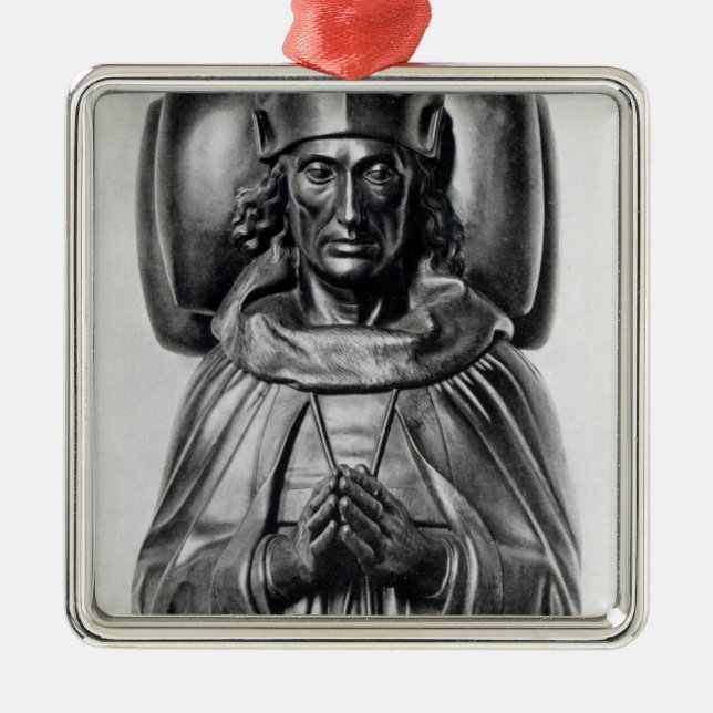 Effigy of Henry VII in Westminster Abbey Metal Ornament (Front)