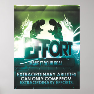 EFFORT - POSTER MOTIVATIONNEL
