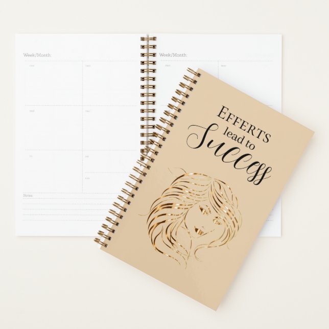 Efforts Lead To Quote Elegant Gold Image Beauty Planner (Display)