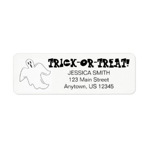 Éffrayant Fantôme Joyeux Halloween Trick ou Treat 