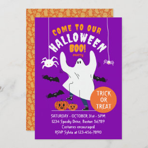 Éffrayant Ghost Funny Halloween Party Invitation