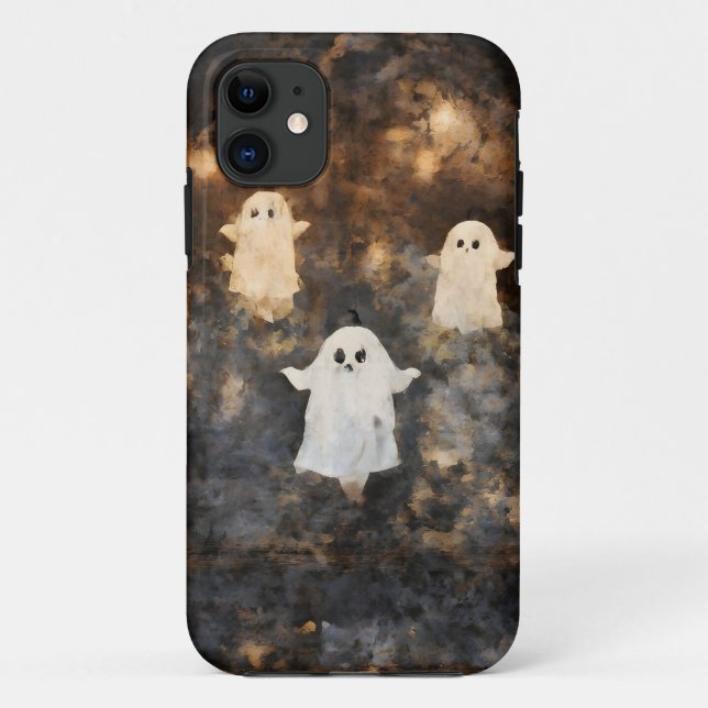 Éffrayant Ghost Trio Coque mobile Halloween (Dos)