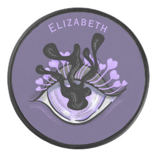 Éffrayant Gothique Violet Oeil Halloween Art