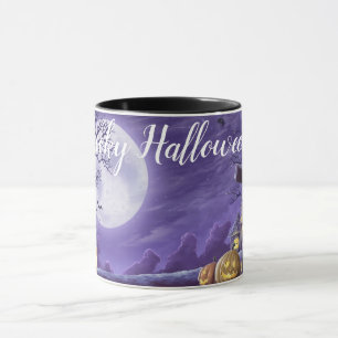 Éffrayant Halloween café Mug