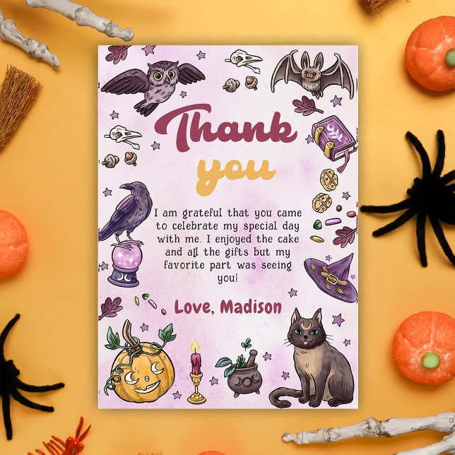 Éffrayant Halloween fête d'anniversaire Carte de r (Créateur téléchargé)