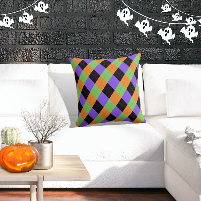 Éffrayant Jacquard d'Halloween oreiller à lancer n (Créateur téléchargé)
