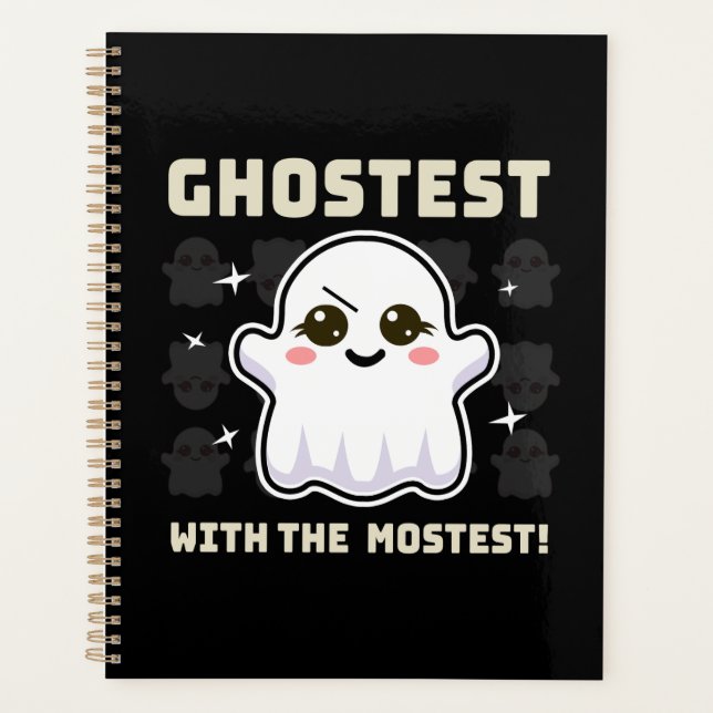 Éffrayant Kawaii Ghost Planificateur d'Halloween (Devant)