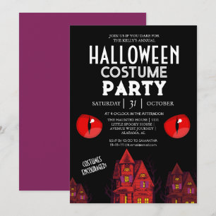 Éffrayant Simple halloween Invitation de groupe