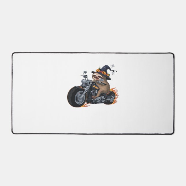Éffrayant Sloth Motorcycle Ride Halloween Biker Fu (Recto)
