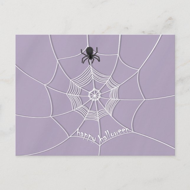 Éffrayant Spider dans la carte postale Web Spider (Devant)