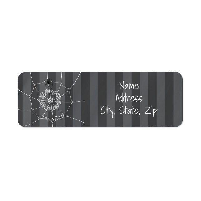 Éffrayant Spider filant Happy Halloween Web (Devant)