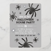 Éffrayant Spider Happy Halloween Party Invitation