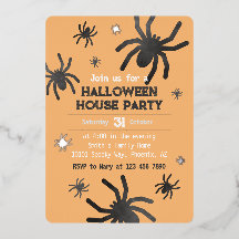 Éffrayant Spider Happy Halloween Party Invitation