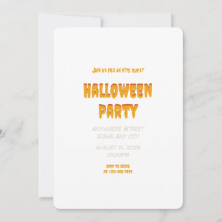 Éffrayant Thèmes Invitation de la fête d'Halloween