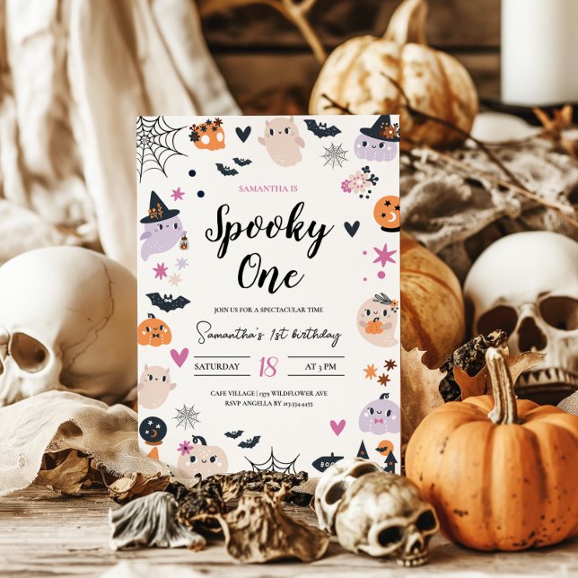 Éffrayant Un Adorable Halloween Invitation Anniver (Créateur téléchargé)