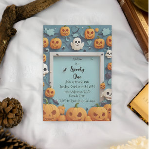 Éffrayant Un Halloween Première Invitation Anniver