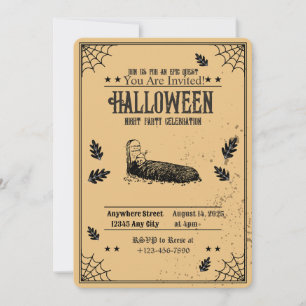 Éffrayante tombe Halloween Fête Invitation