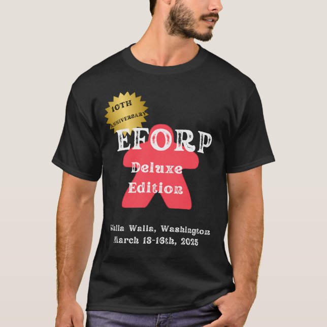 EFORP 2025 10th Anniversary Deluxe Edition Red T-Shirt (Front)