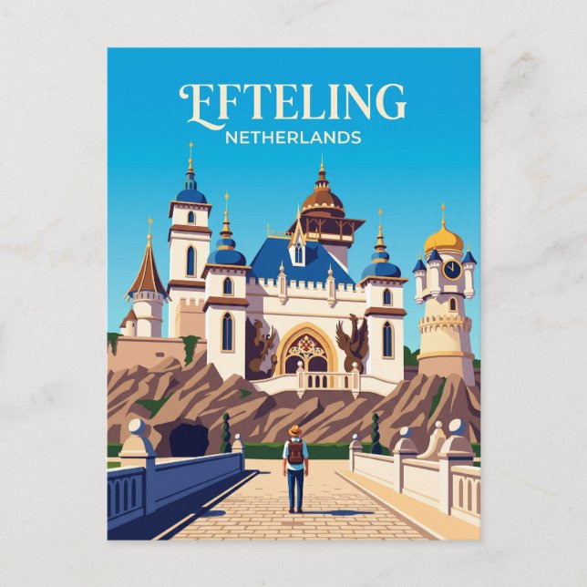 Efteling Theme Park Netherlands Postcard (Front)