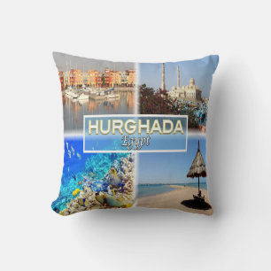 EG Egypt - Hurghada - red sea - Throw Pillow