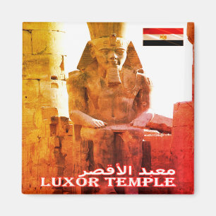 EG - Egypt - Luxor Temple - Sitting Colossus Magnet