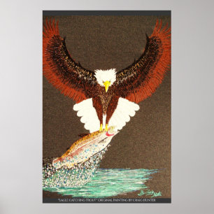 Egale catching trout poster