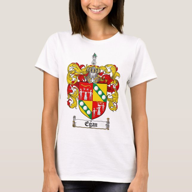 EGAN FAMILY CREST -  EGAN COAT OF ARMS T-Shirt (Front)