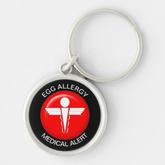 Egg Allergy Medical Alert Keychain