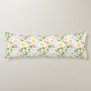 Egg and Sausage Pattern Body Pillow