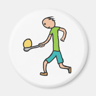 Egg And Spoon Race Magnet