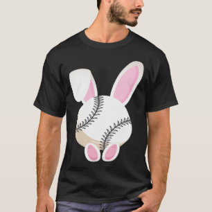 Egg Baseball Rabbit Bunny Ears Funny Easter Day Pl T-Shirt