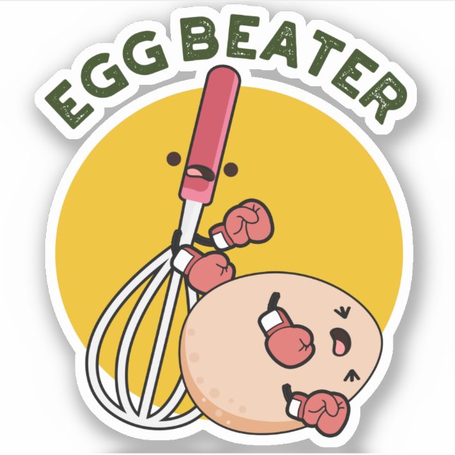 Egg Beater Funny Boxing Pun  (Front)