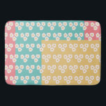 Egg Breakfast Brunch Colourful Pattern Bath Mat<br><div class="desc">Mat for Kitchen with Eggs</div>