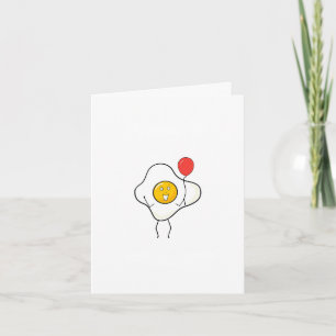 Egg card with balloon, personalize, customize