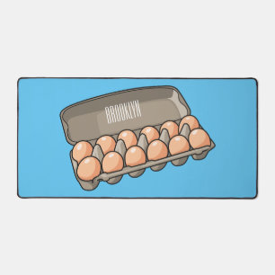 Egg carton cartoon illustration  desk mat