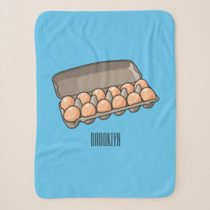Egg carton cartoon illustration sherpa blanket