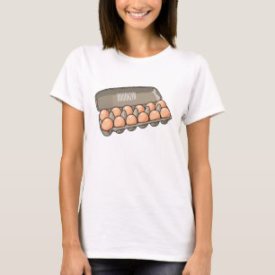 Egg carton cartoon illustration T-Shirt