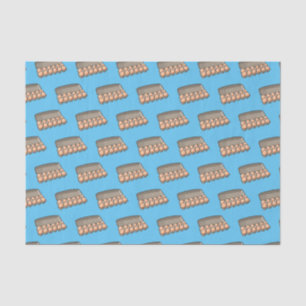 Egg carton cartoon illustration  tissue paper