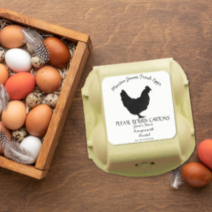 Egg Carton Label customise hens egg box free range