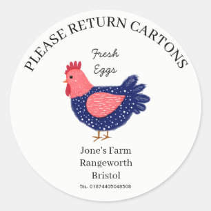 Egg Carton Label customize egg box free range