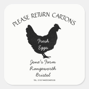 Egg Carton Label customize egg box free range